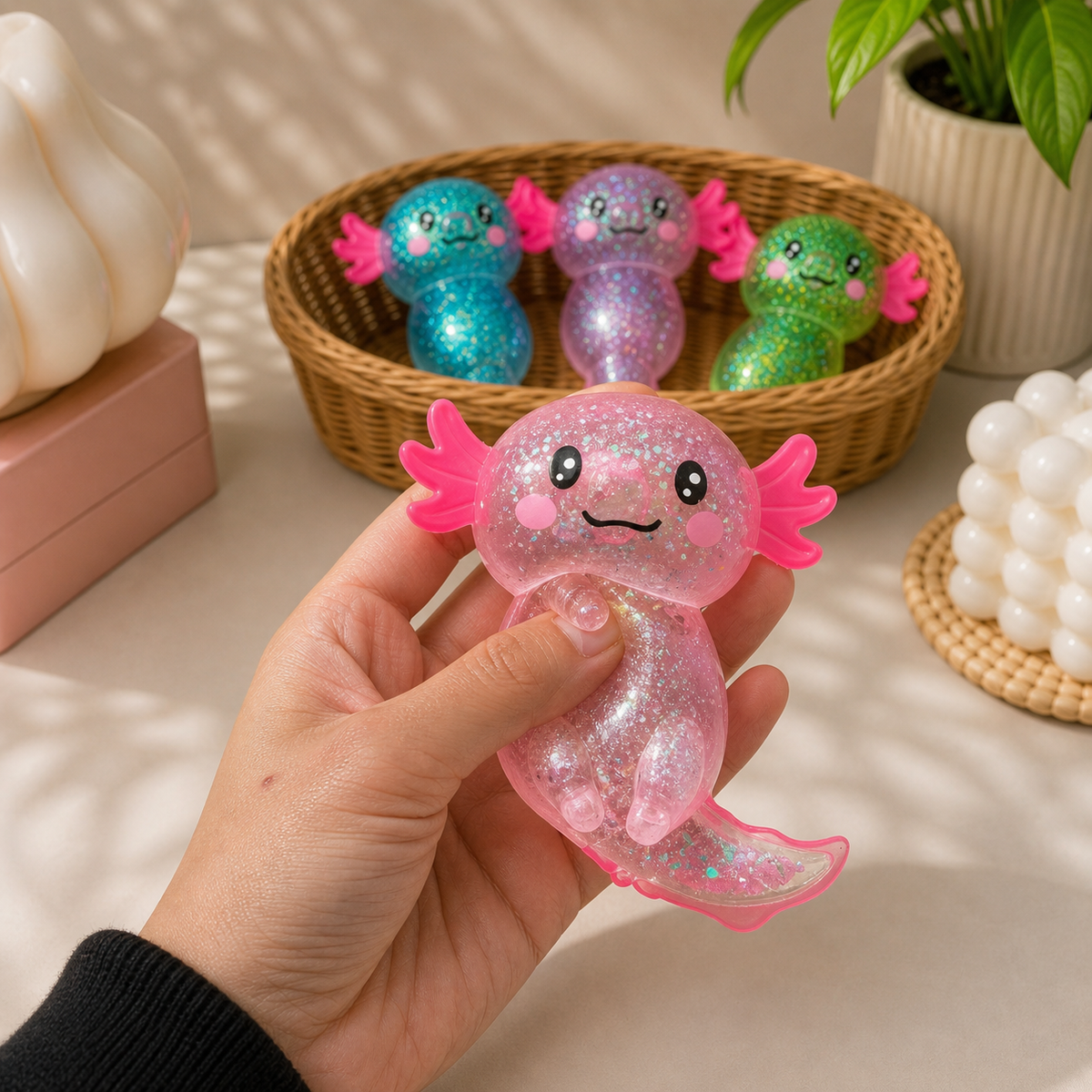 Squishy Axolotl Coloré